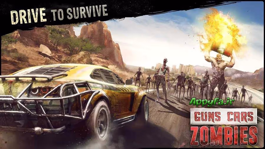 Guns, Cars, Zombies - دانلود بازی اکشن اسلحه ها، ماشین‌ها و زامبی‌ها اندروید