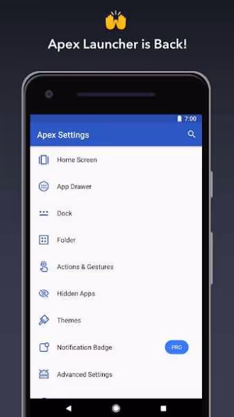 Apex Launcher pro 1