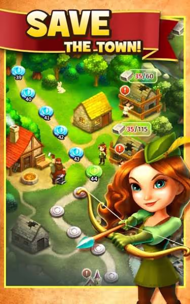 Robin Hood Legends A Merge 3 Puzzle Game 2