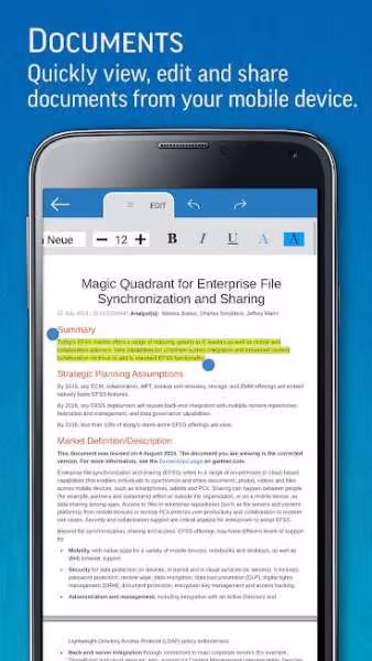SmartOffice View Edit MS Office files PDFs 2