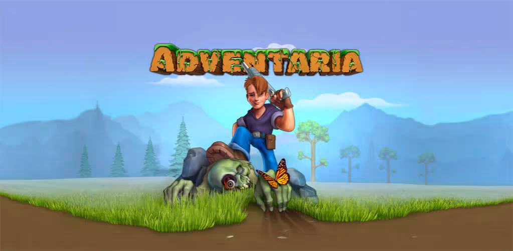Adventaria 2D World of Craft Mining logo