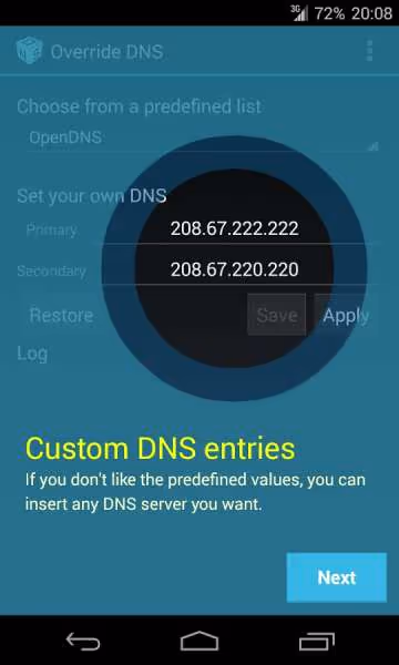Override DNS 7
