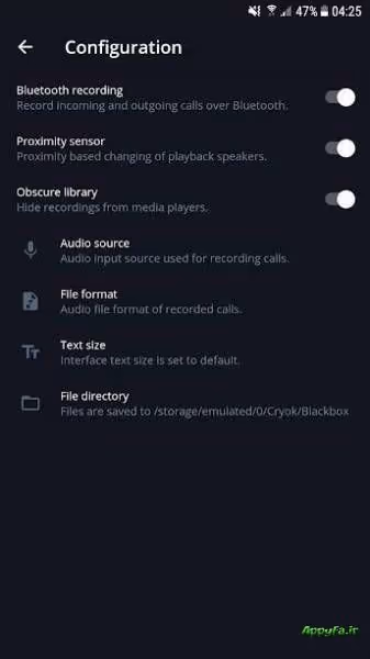 Call recorder Blackbox 7